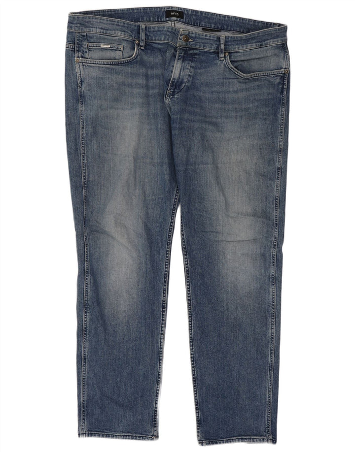 Hugo Boss Mens Slim Jeans W40 L32 Blue Cotton
