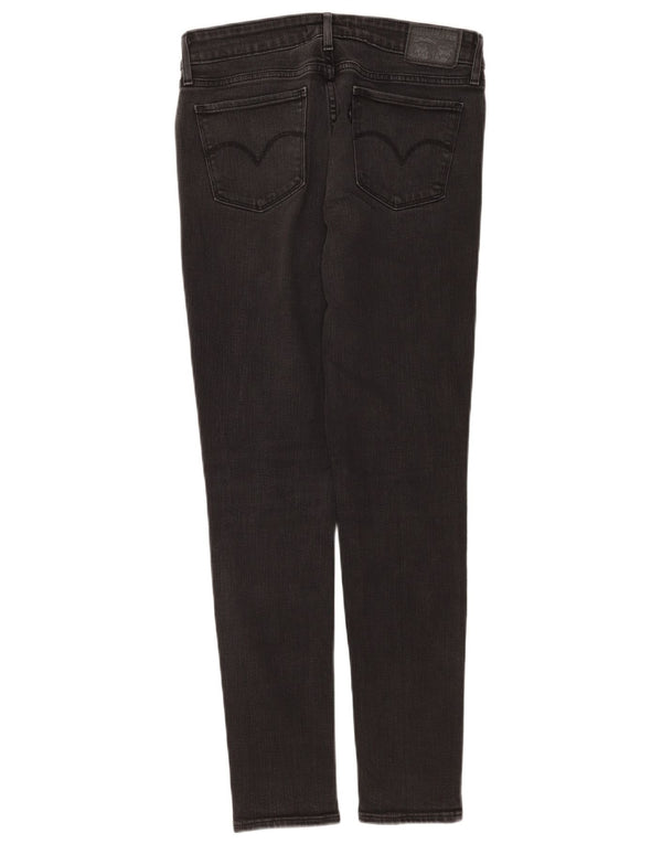 Levi's Womens 711 Skinny Jeans W28 L30 Black Cotton