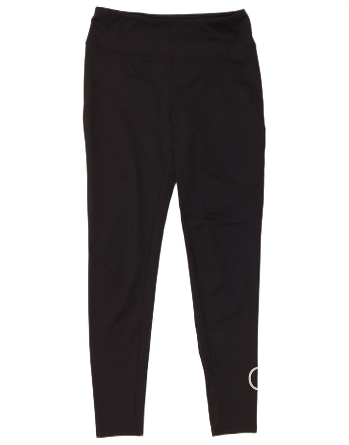 Calvin Klein Womens Golf Graphic Leggings UK 10 Small Black Polyester