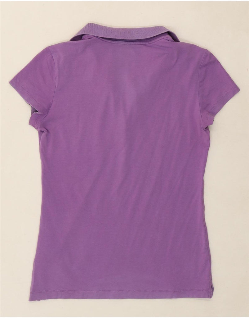 NIKE Womens Polo Shirt UK 8/10 Small Purple Cotton Vintage Nike and Second-Hand Nike from Messina Hembry 