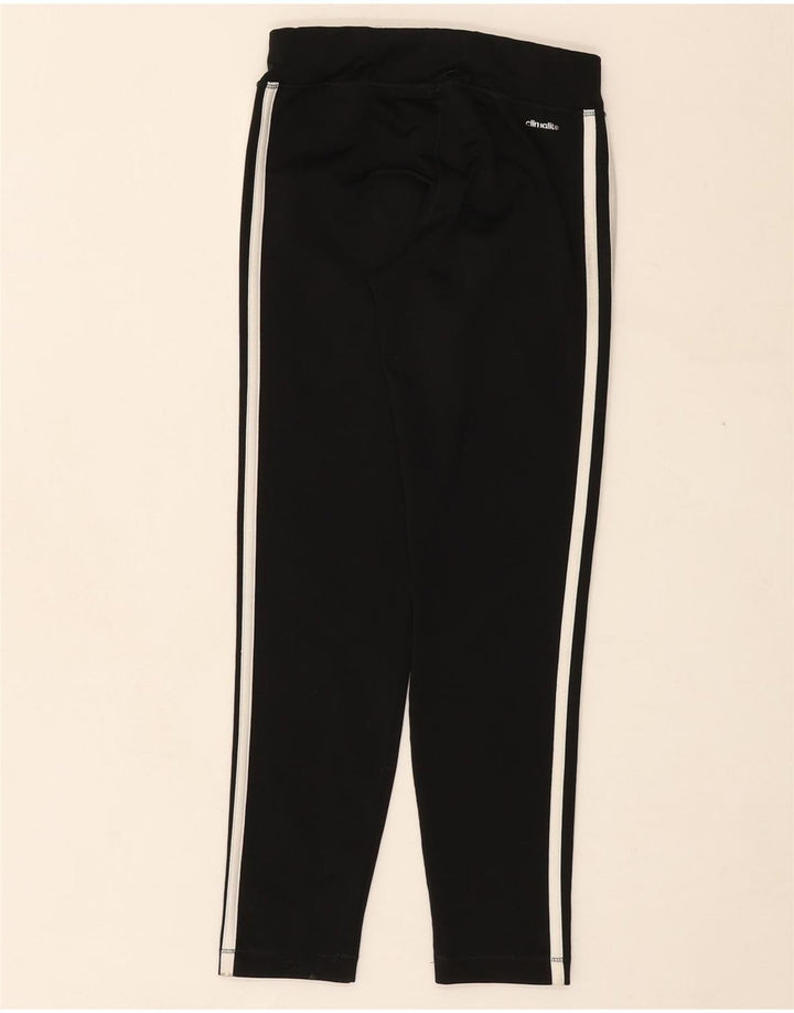 ADIDAS Girls Climalite Tracksuit Trousers 9-10 Years Black Polyester Vintage Adidas and Second-Hand Adidas from Messina Hembry 