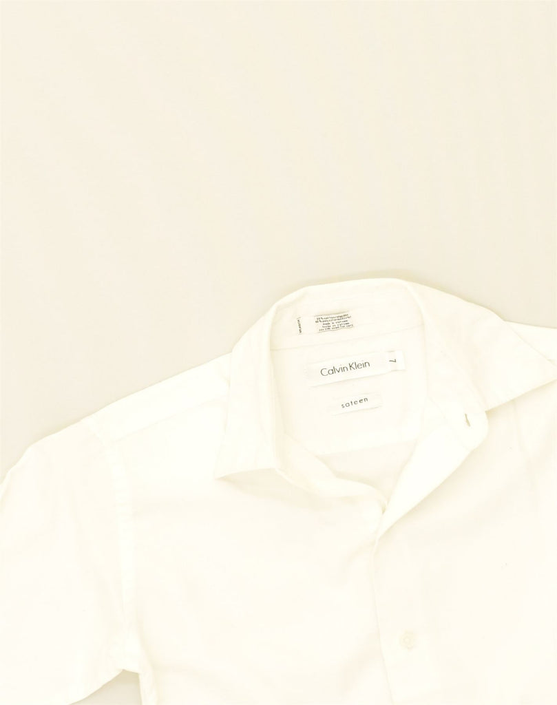 CALVIN KLEIN Boys Shirt 6-7 Years White Cotton | Vintage Calvin Klein | Thrift | Second-Hand Calvin Klein | Used Clothing | Messina Hembry 