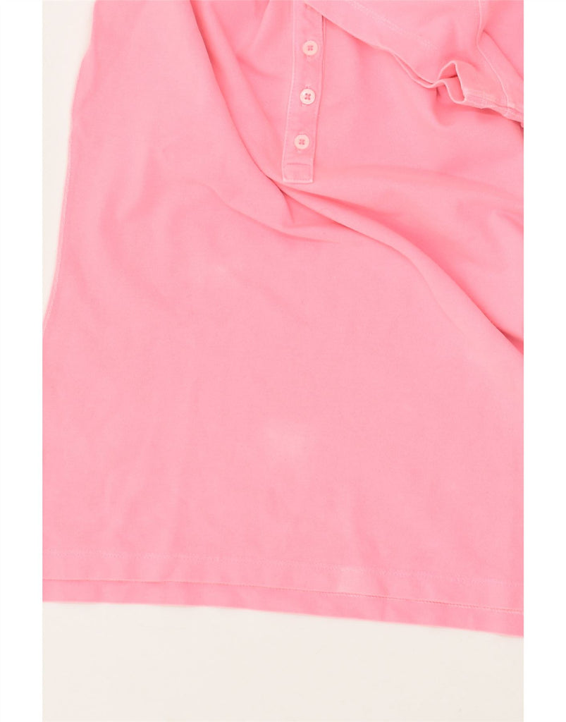 TOMMY HILFIGER Womens Slim Fit Polo Shirt UK 12 Medium Pink Cotton | Vintage Tommy Hilfiger | Thrift | Second-Hand Tommy Hilfiger | Used Clothing | Messina Hembry 