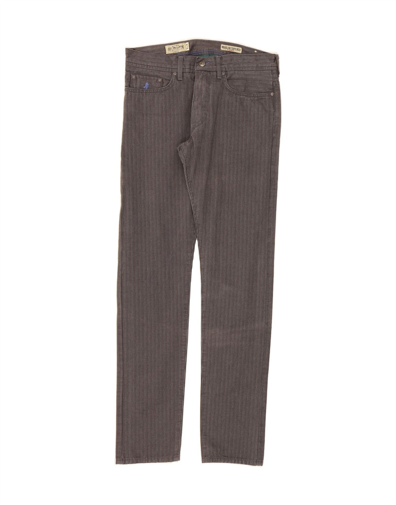 MARLBORO CLASSICS Mens Regular Casual Trousers W31 L34 Grey Herringbone Vintage Marlboro Classics and Second-Hand Marlboro Classics from Messina Hembry 
