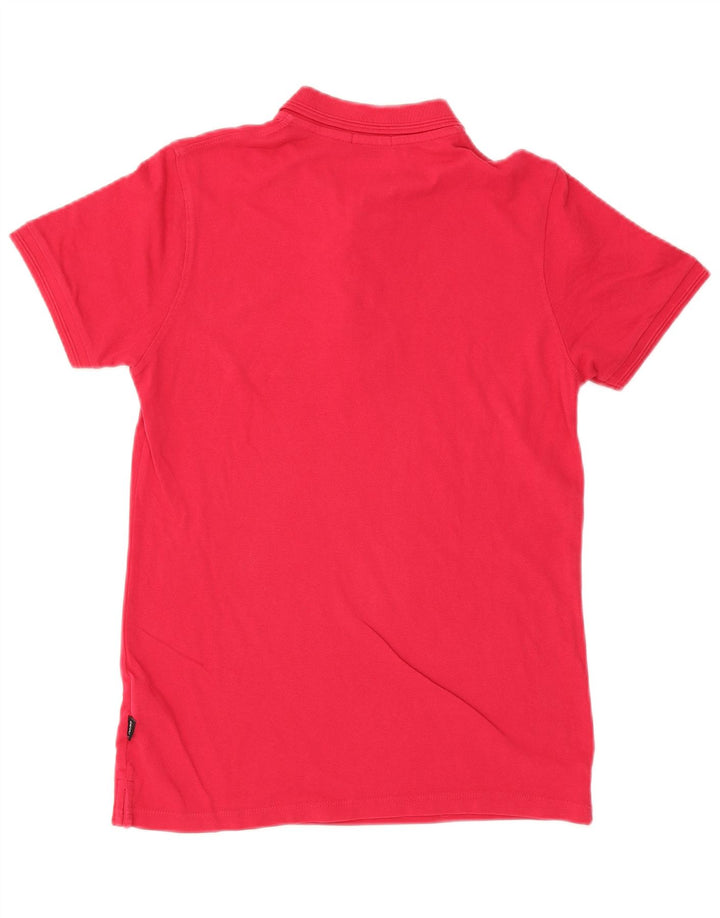 Liu Jo Mens Regular Fit Polo Shirt Small Pink Cotton