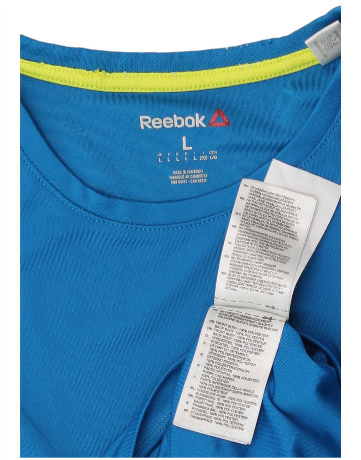 Reebok Mens Vest Top Large Blue Polyester