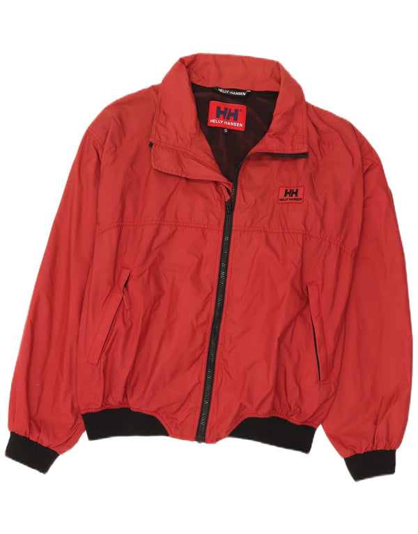 Helly Hansen Mens Loose Fit Bomber Jacket UK 36 Small Red Polyamide
