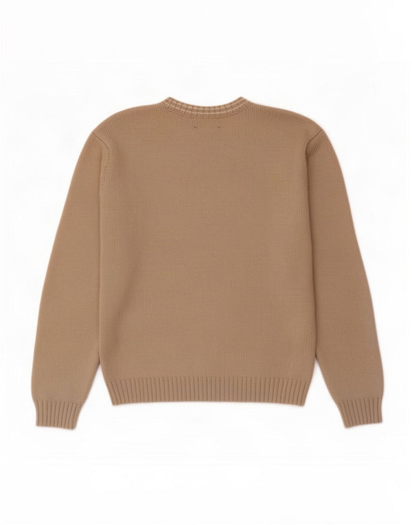 Marks & Spencer Mens Blue Harbour Crew Neck Jumper Sweater Large Beige
