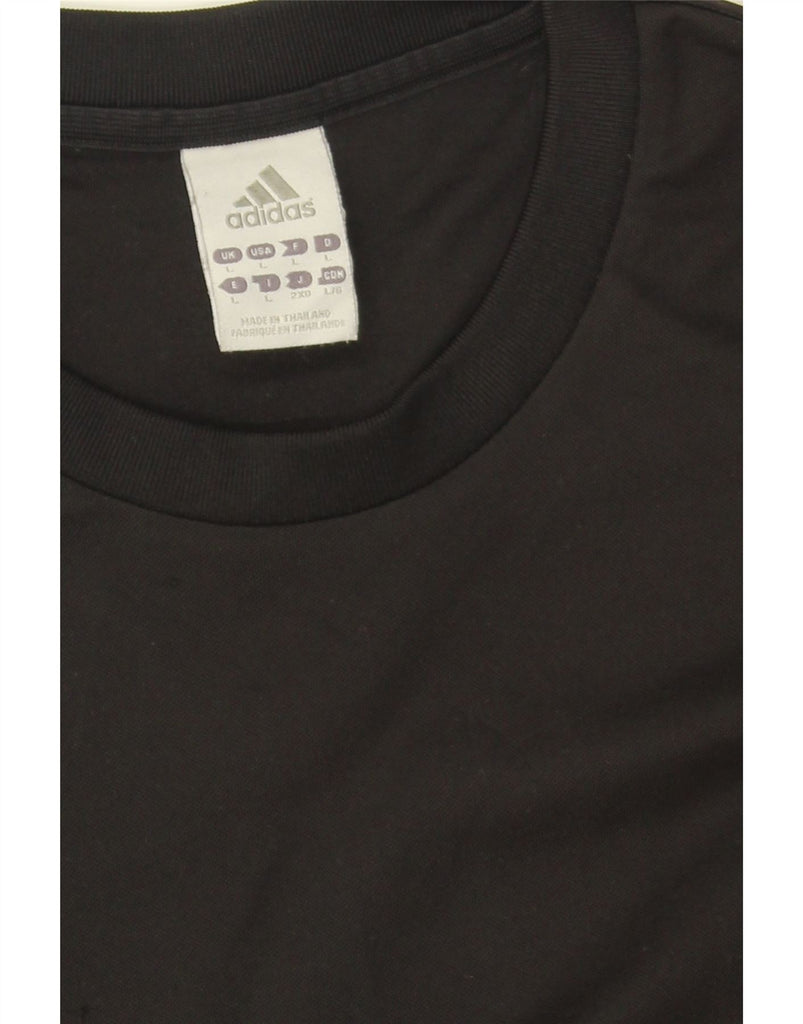 ADIDAS Mens Climalite T-Shirt Top Large Black Vintage Adidas and Second-Hand Adidas from Messina Hembry 