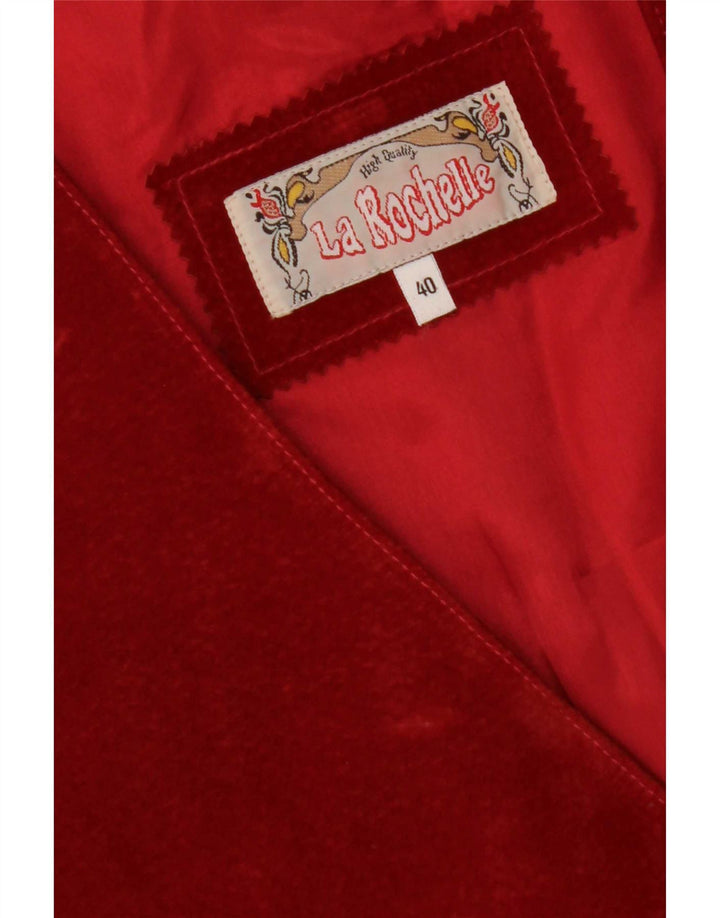 La Rochelle Womens Waistcoat IT 40 Medium Red