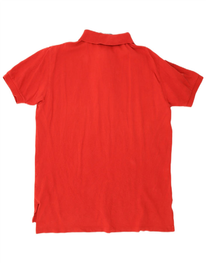 Ralph Lauren Mens Polo Shirt Large Red Cotton