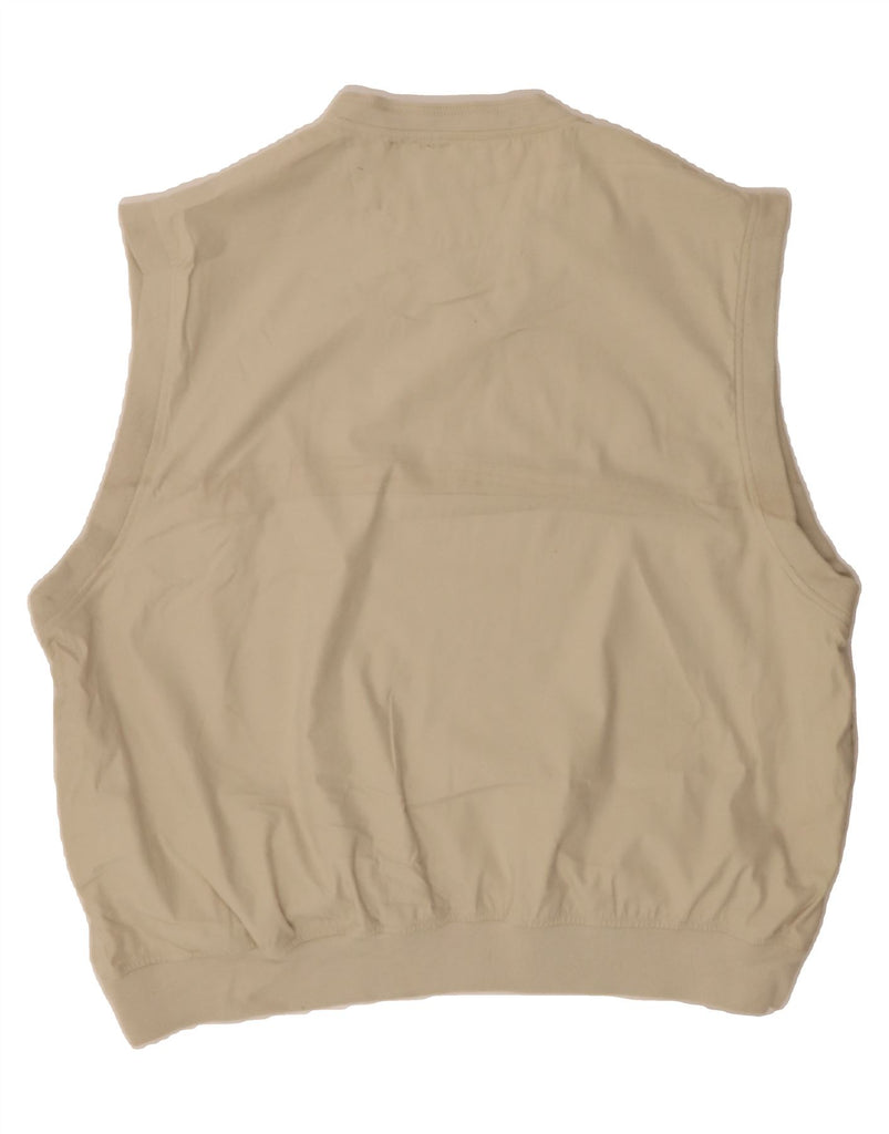 EDDIE BAUER Mens Sleeveless Pullover Tracksuit Top 2XL Beige Polyester Vintage Eddie Bauer and Second-Hand Eddie Bauer from Messina Hembry 