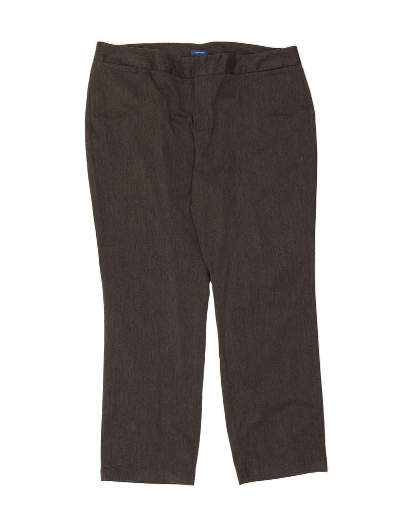 DOCKERS Womens High Waist Straight Casual Trousers US 20 3XL W40 L30 Grey Vintage Dockers and Second-Hand Dockers from Messina Hembry 