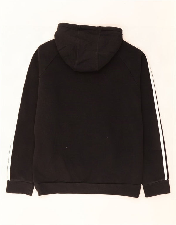 Adidas Mens Graphic Hoodie Jumper Medium Black Cotton