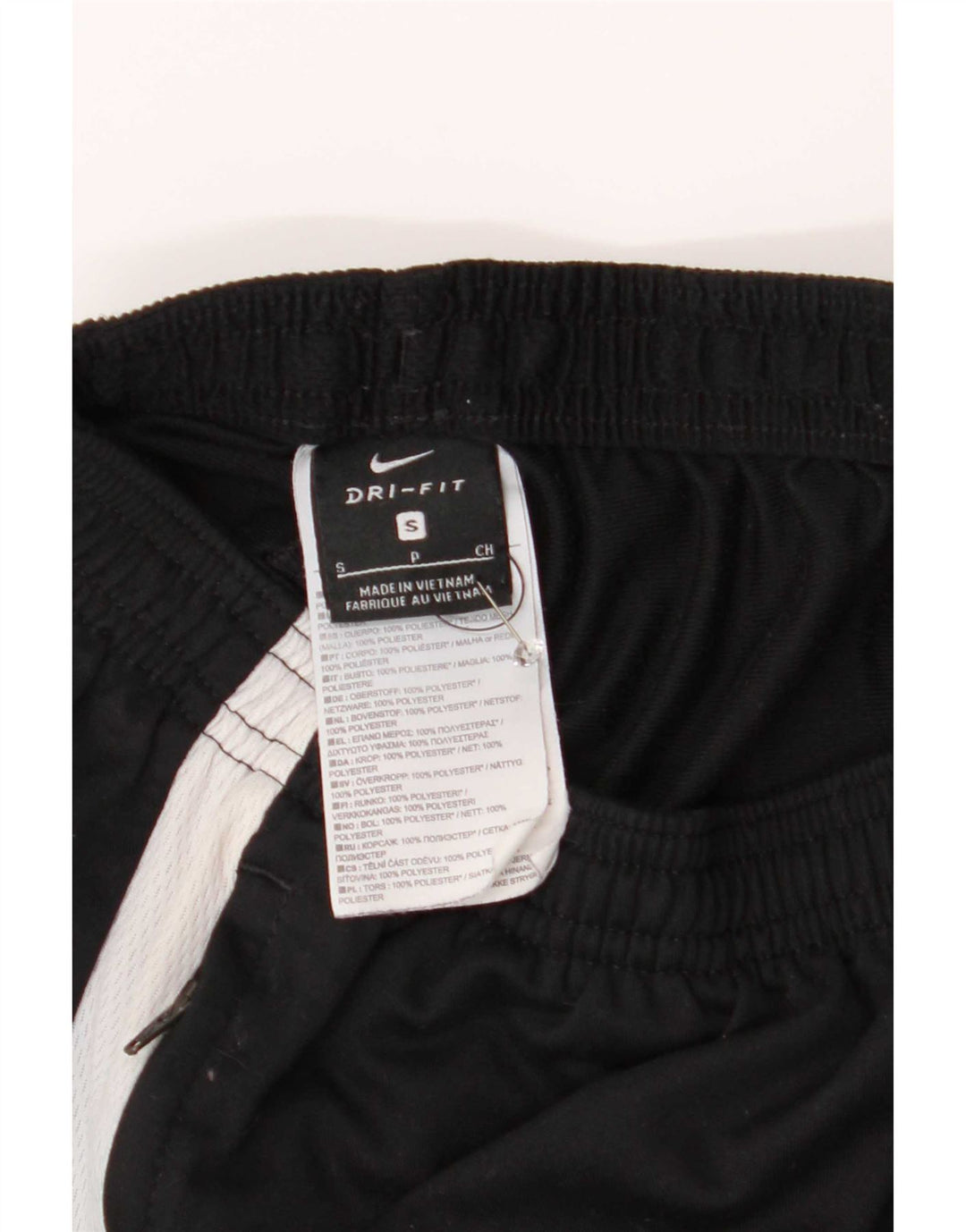 Nike Mens Dri Fit Tracksuit Trousers Small Black Colourblock Polyester