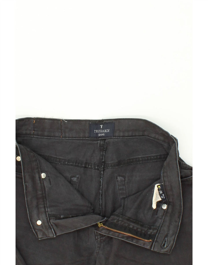 TRUSSARDI Womens Slim Jeans W26 L28  Grey Cotton Vintage Trussardi and Second-Hand Trussardi from Messina Hembry 