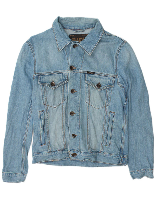 Rifle Mens Denim Jacket UK 40 Large Blue Cotton