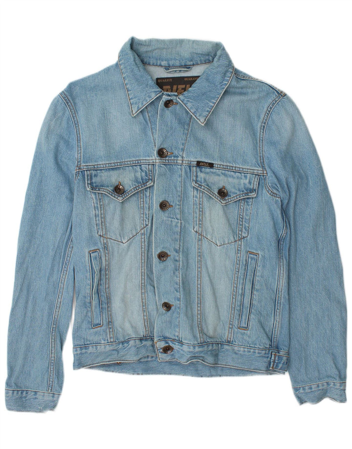 Rifle Mens Denim Jacket UK 40 Large Blue Cotton