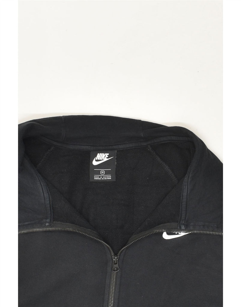 NIKE Mens Zip Hoodie Sweater XL Black Cotton | Vintage Nike | Thrift | Second-Hand Nike | Used Clothing | Messina Hembry 