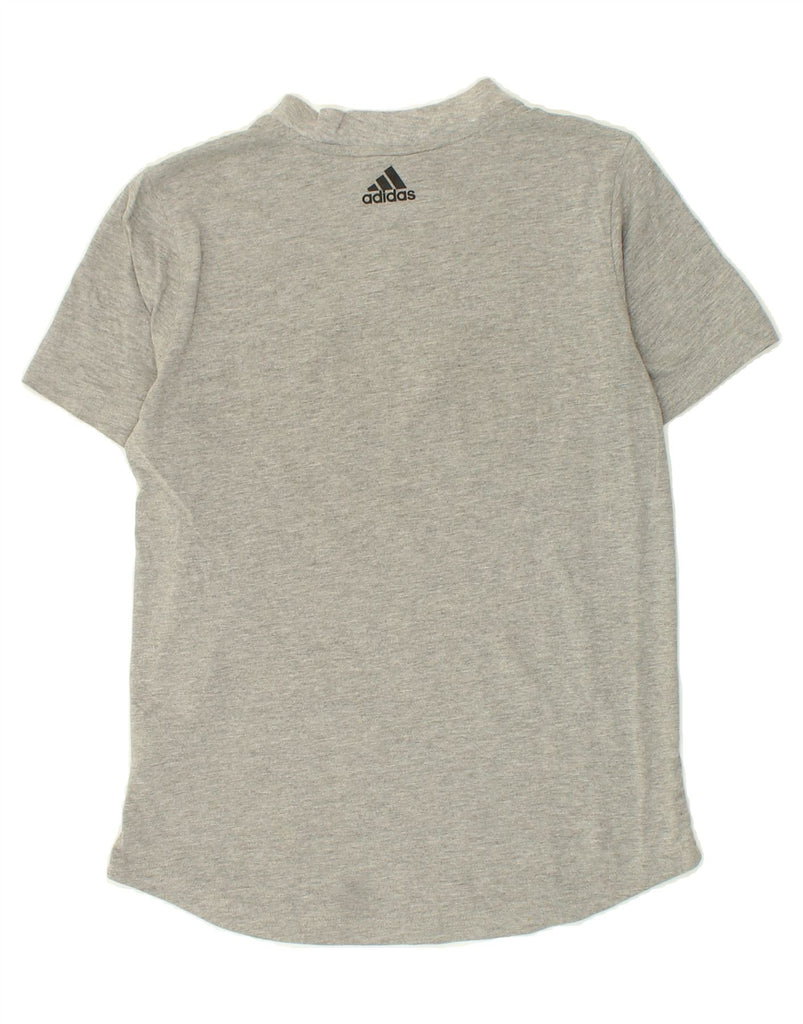 ADIDAS Boys Graphic T-Shirt Top 13-14 Years Grey Cotton | Vintage Adidas | Thrift | Second-Hand Adidas | Used Clothing | Messina Hembry 