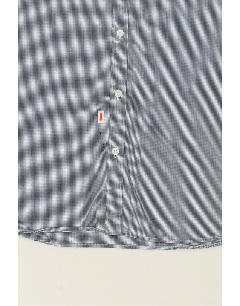 CALVIN KLEIN Mens Shirt Large Blue Check Cotton | Vintage Calvin Klein | Thrift | Second-Hand Calvin Klein | Used Clothing | Messina Hembry 