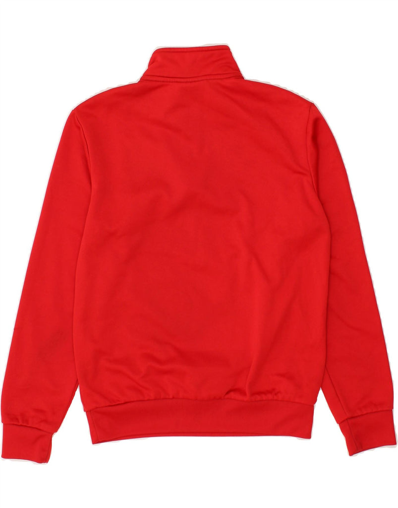 LOTTO Boys Calcio Schio Zip Neck Sweatshirt Jumper 10-11 Years Medium Red | Vintage Lotto | Thrift | Second-Hand Lotto | Used Clothing | Messina Hembry 