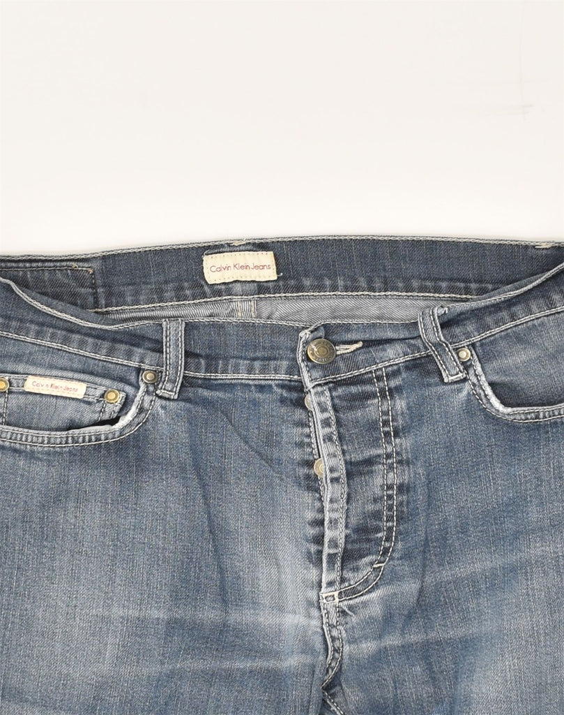 CALVIN KLEIN JEANS Mens Straight Jeans W32 L27 Blue Cotton | Vintage Calvin Klein Jeans | Thrift | Second-Hand Calvin Klein Jeans | Used Clothing | Messina Hembry 