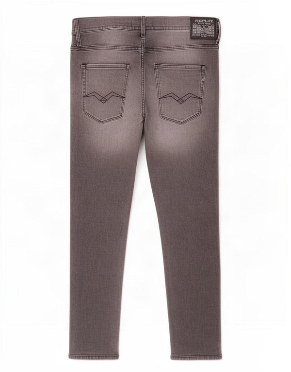 Replay Mens Sandot Slim Jeans W32 L32 Grey Cotton