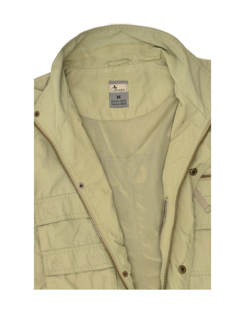 VINTAGE Mens Outdoor Utility Gilet UK 38 Medium Khaki Polyamide | Vintage Vintage | Thrift | Second-Hand Vintage | Used Clothing | Messina Hembry 