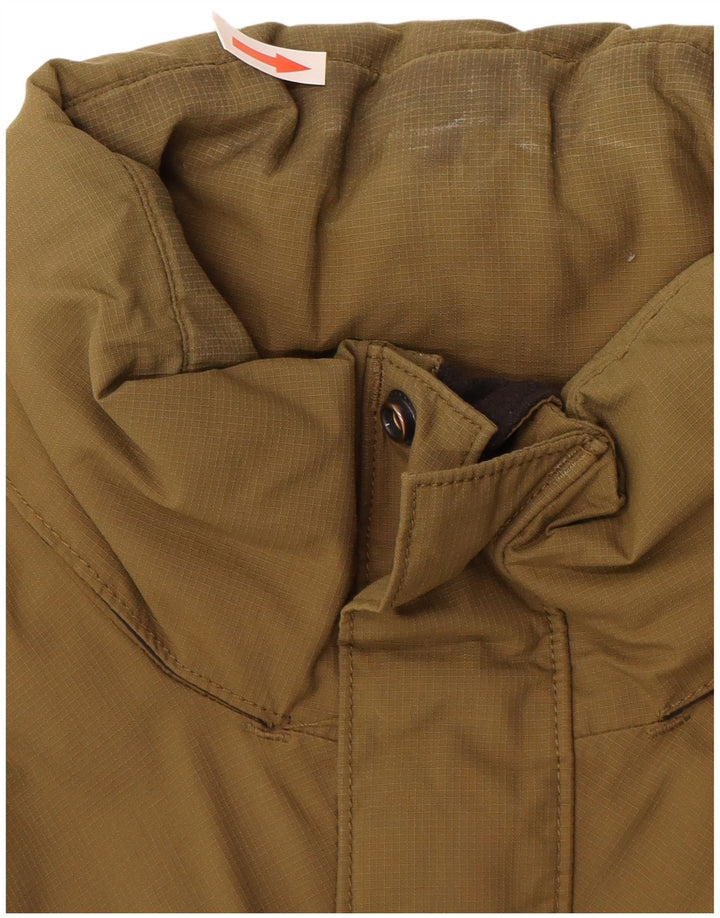 Timberland Mens Rain Jacket UK 40 Large Khaki Nylon
