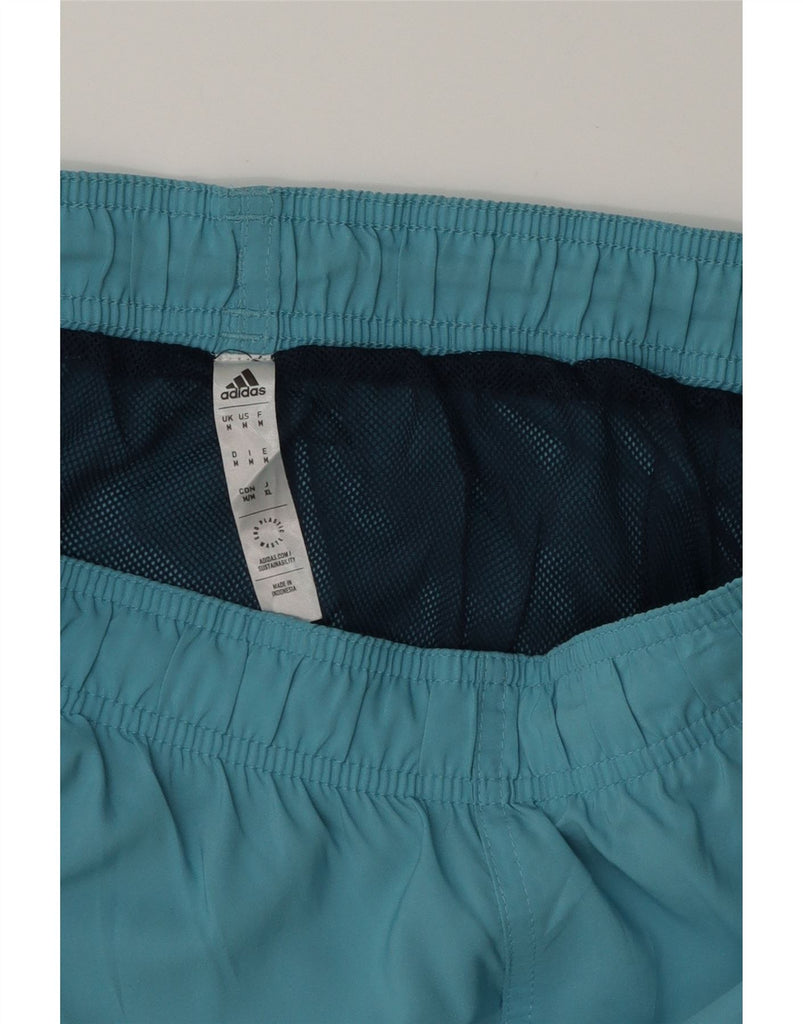 ADIDAS Womens Sport Shorts UK 14 Medium  Blue Polyester Vintage Adidas and Second-Hand Adidas from Messina Hembry 