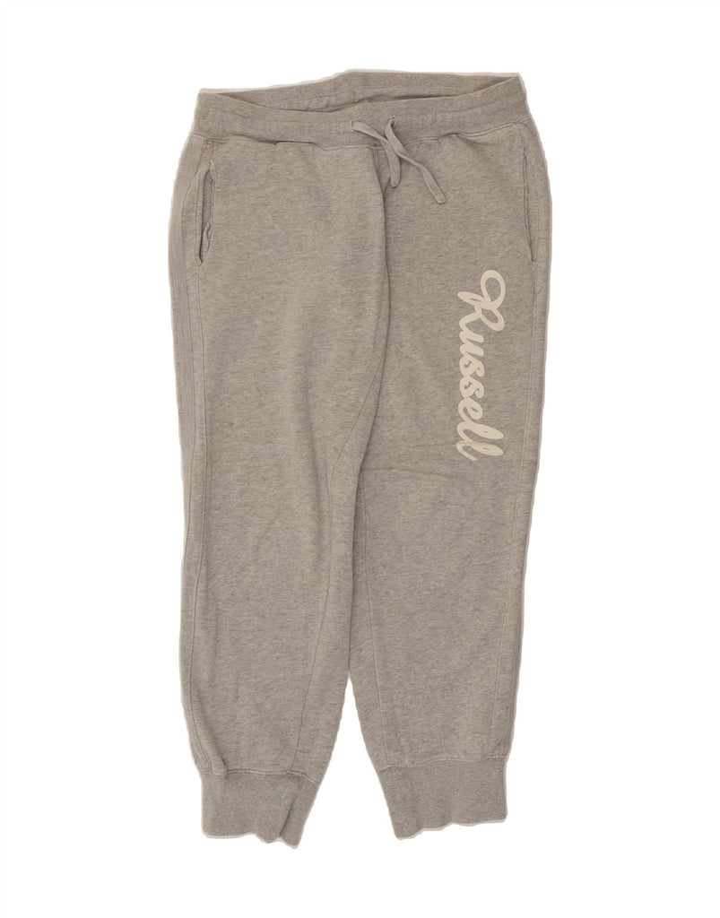 RUSSELL ATHLETIC Womens Tracksuit Trousers Joggers UK 12 Medium  Grey Vintage Russell Athletic and Second-Hand Russell Athletic from Messina Hembry 