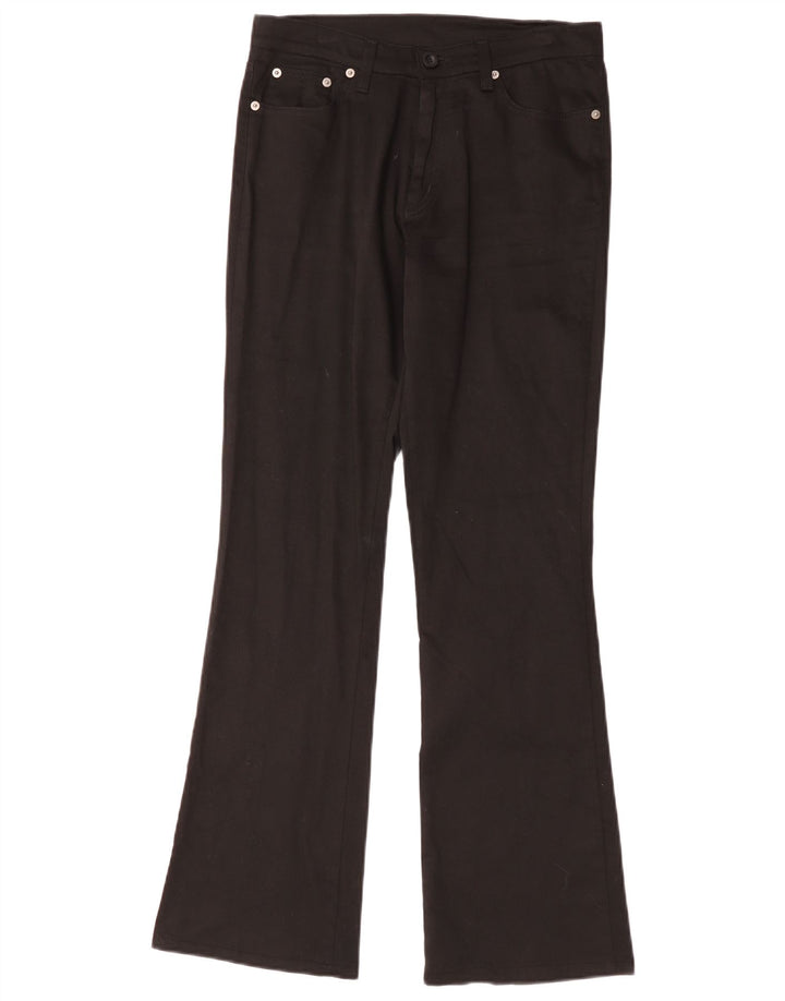 Iceberg Womens Bootcut Casual Trousers W28 L30 Black Cotton
