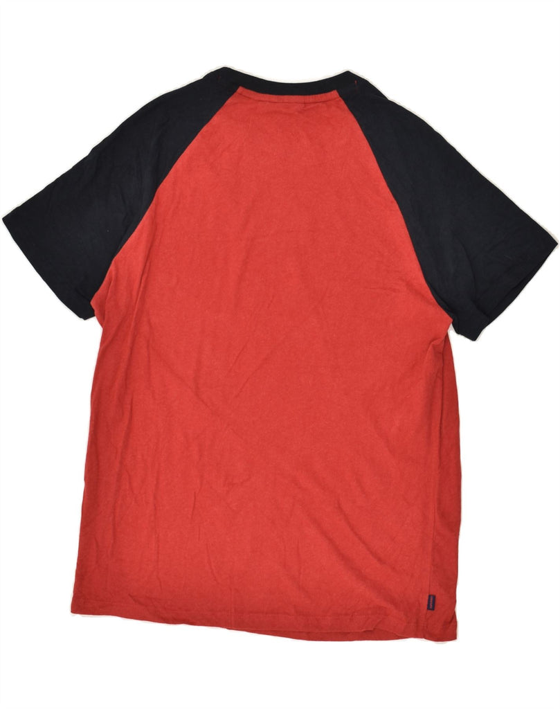 SUPERDRY Mens T-Shirt Top XL Red Colourblock Cotton | Vintage Superdry | Thrift | Second-Hand Superdry | Used Clothing | Messina Hembry 