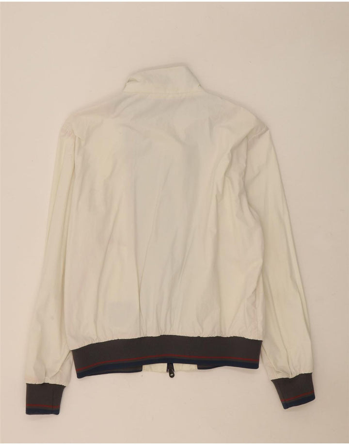 Refrigiwear Mens Bomber Jacket Size 56 2XL Off White Colourblock Polyamide