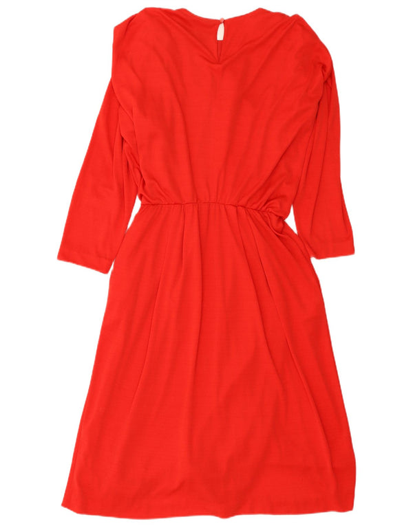 Exclusive Womens Oversized Long Sleeve Maxi Dress EU 36 Small Red