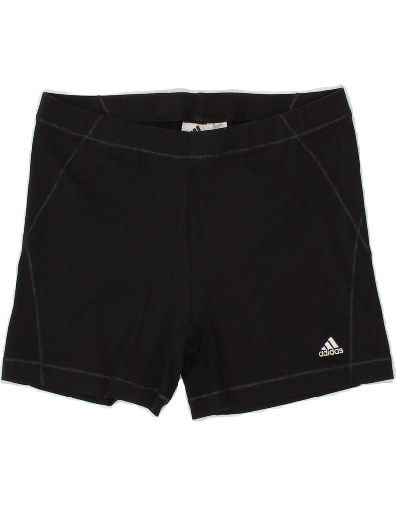 ADIDAS Womens Sport Shorts UK 14 Medium Black Polyamide Vintage Adidas and Second-Hand Adidas from Messina Hembry 