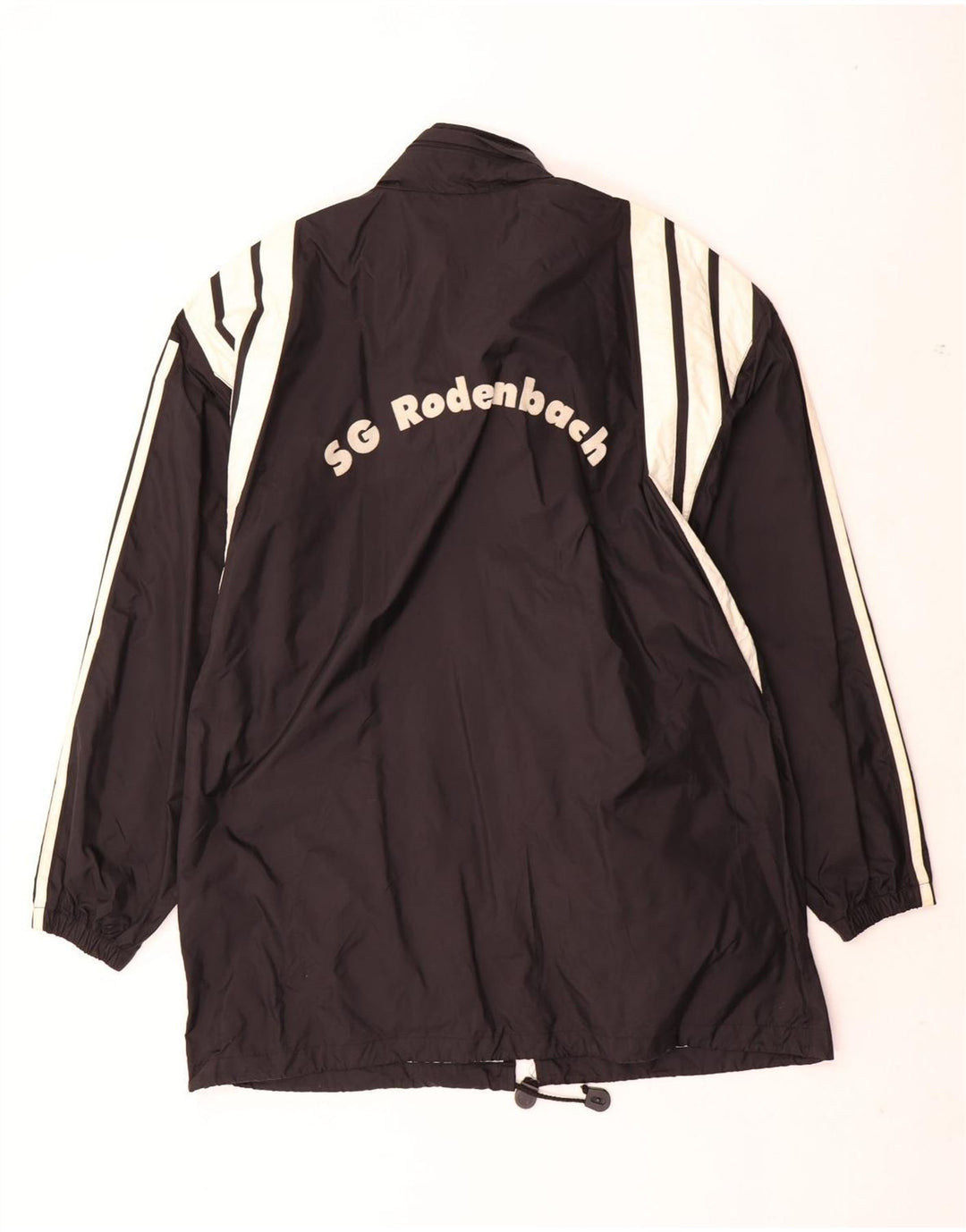 Adidas Mens Rain Jacket UK 40/42 Medium Black Colourblock Nylon