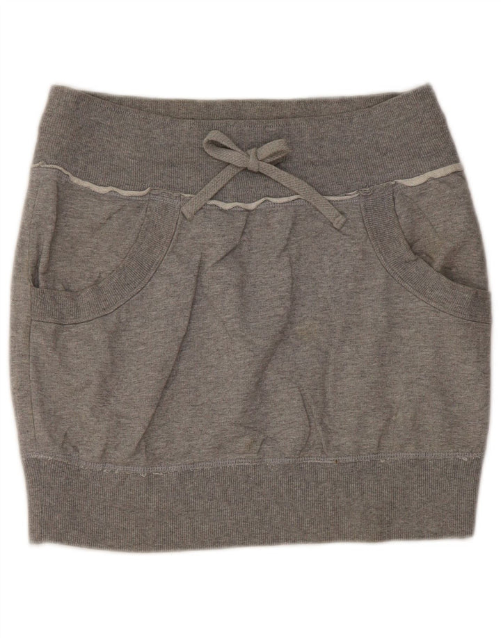 Benetton Womens Mini Skirt W30 Medium Grey