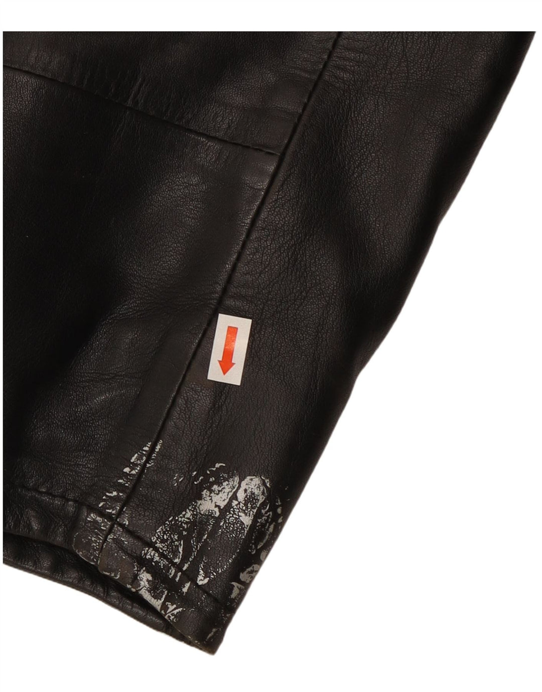 Conbipel Mens 4 Button Leather Blazer Jacket IT 48 Medium Black Leather