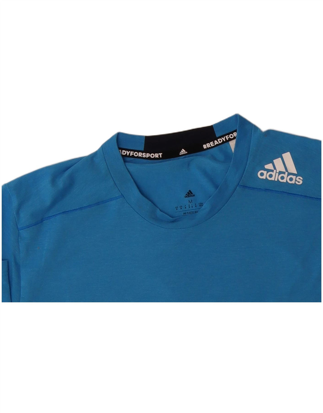 ADIDAS Mens Aeroready T-Shirt Top Medium Blue Polyester