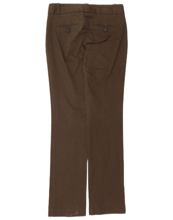 Zara Womens Bootcut Chino Trousers EU 38 Small W28 L33 Brown Cotton