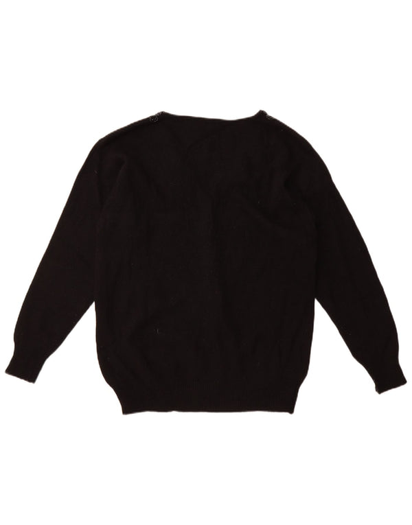 Vintage Womens Cardigan Sweater UK 16 Large Black