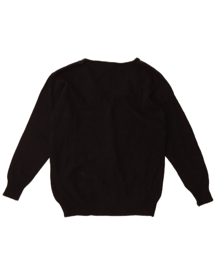 Vintage Womens Cardigan Sweater UK 16 Large Black