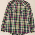 WRANGLER Womens Slim Shirt UK 16 Large Multicoloured Check Cotton Vintage Wrangler and Second-Hand Wrangler from Messina Hembry 