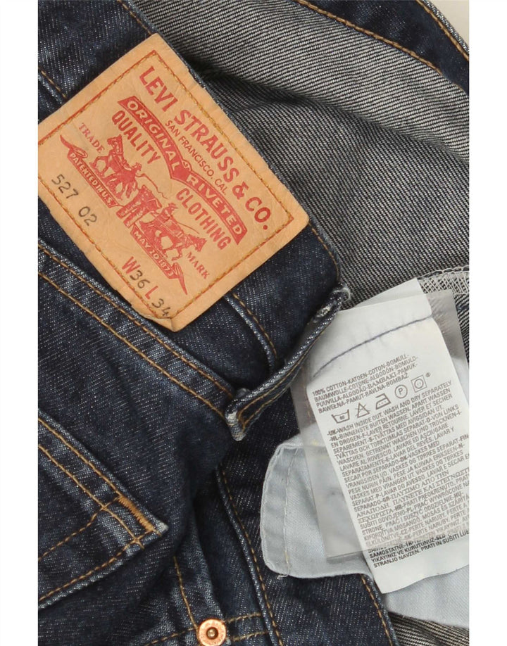 Levi's Mens 527 Bootcut Jeans W36 L34 Blue Cotton