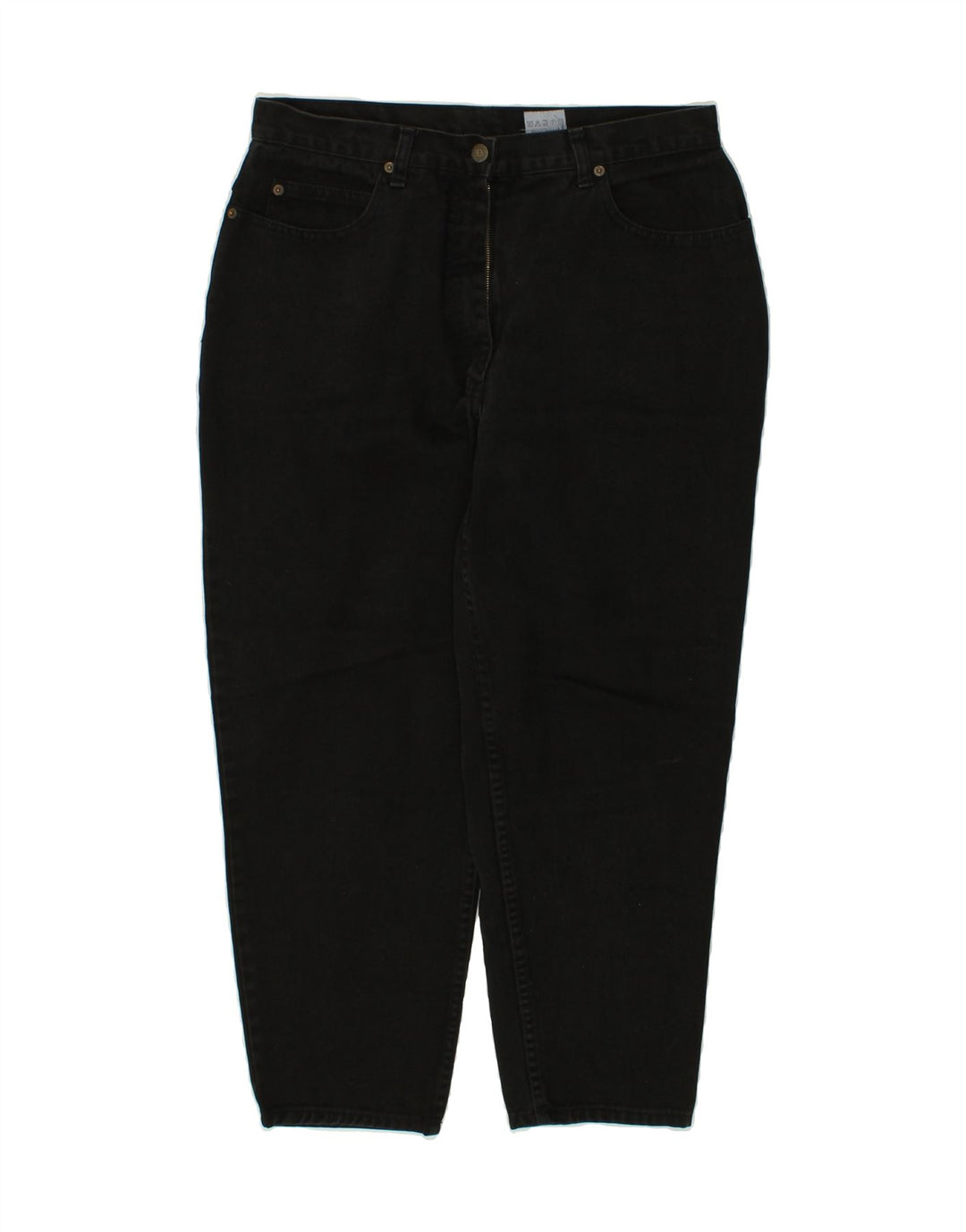 VINTAGE Womens Tapered Jeans W34 L28 Black Cotton Vintage Vintage and Second-Hand Vintage from Messina Hembry 