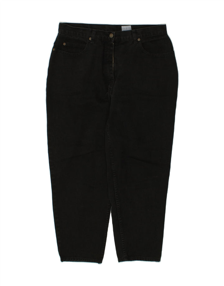 VINTAGE Womens Tapered Jeans W34 L28 Black Cotton Vintage Vintage and Second-Hand Vintage from Messina Hembry 