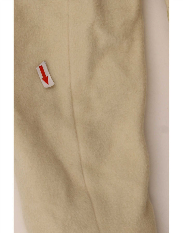 Vintage Womens Overcoat IT 42 Medium White Virgin Wool