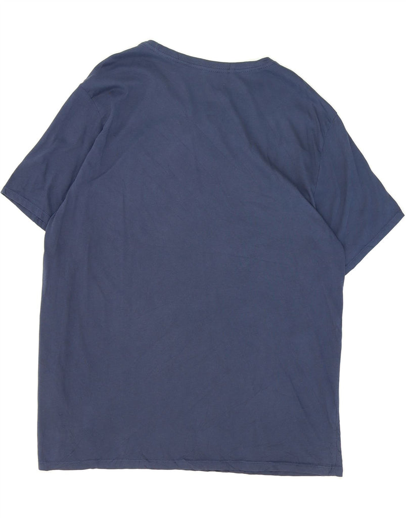NIKE Mens Athletic Cut Graphic T-Shirt Top XL Navy Blue Cotton Vintage Nike and Second-Hand Nike from Messina Hembry 